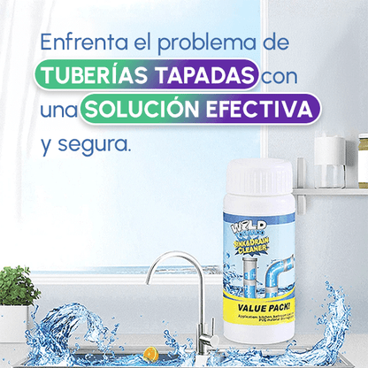 2x1 SÚPER POLVO DESTAPA TUBERÍA WILD TORNADO + ENVÍO GRATIS