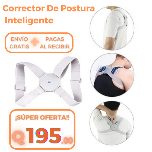 CORRECTOR DE POSTURA INTELIGENTE ¡SENSOR CON VIBRACIÓN! + ENVÍO GRATIS